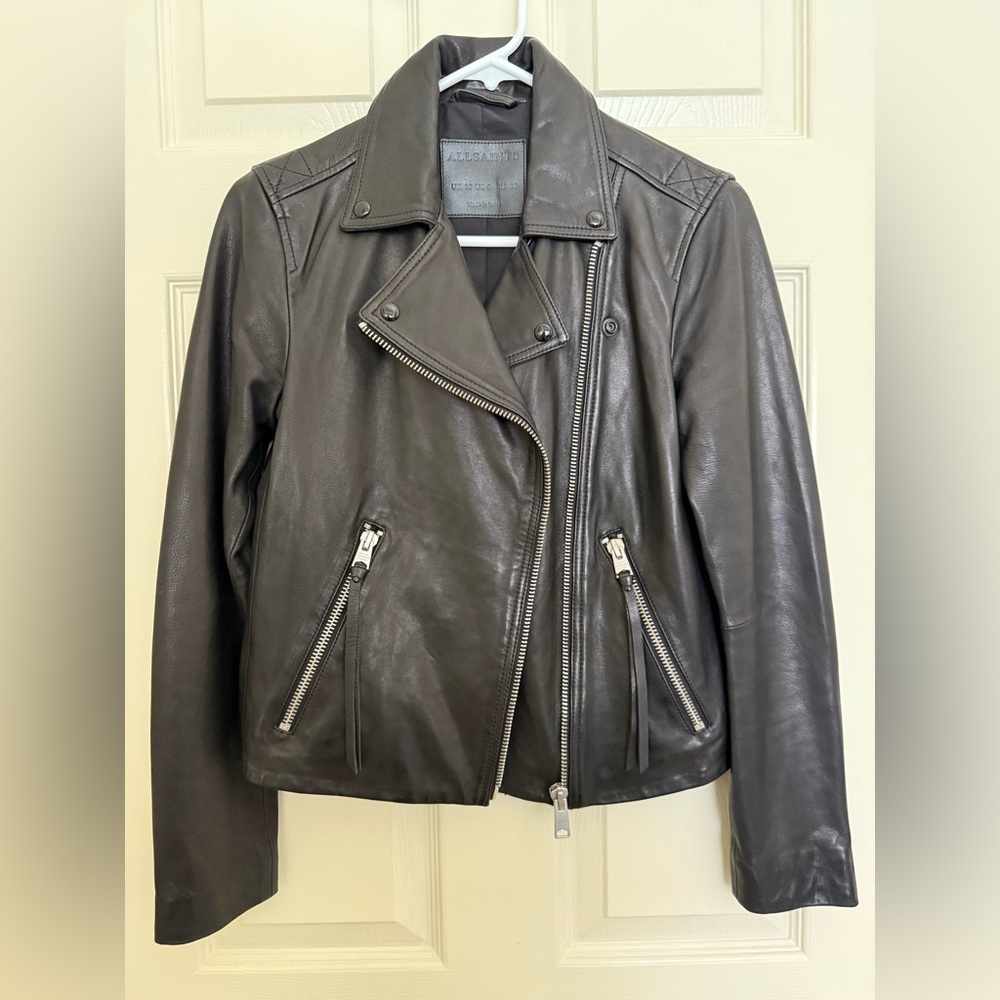 All Saints Leather Jacket - Like New - UK 10, US 6